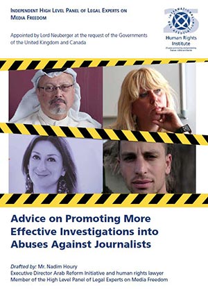 Advice on Promoting More Effective Investigations into Abuses Against Journalists
