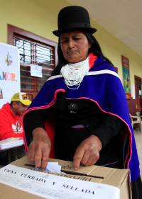 Colombian Guambiano indigenous woman