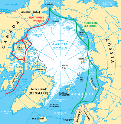 The Northwest Passage and Northern Sea Route
