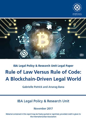 Rule of Law Versus Rule of Code: A Blockchain-Driven Legal World