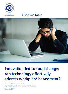 Innovation-led cultural change: can technology effectively address workplace harassment?