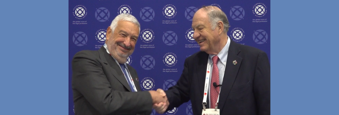 Jamie and Claudio shaking hands