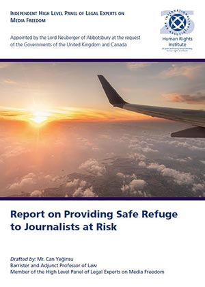 Report on Providing Safe Refuge to Journalists at Risk