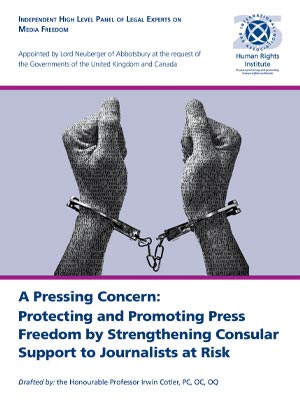 A Pressing Concern: Protecting and Promoting Press Freedom by Strengthening Consular Support to Journalists at Risk
